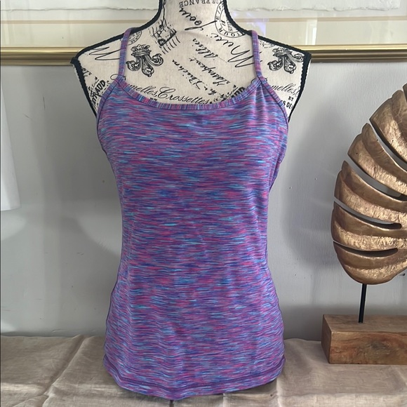 lululemon athletica Tops - lululemon Purple and Blue Fitted Sleeveless Tank Top with Spaghetti Straps